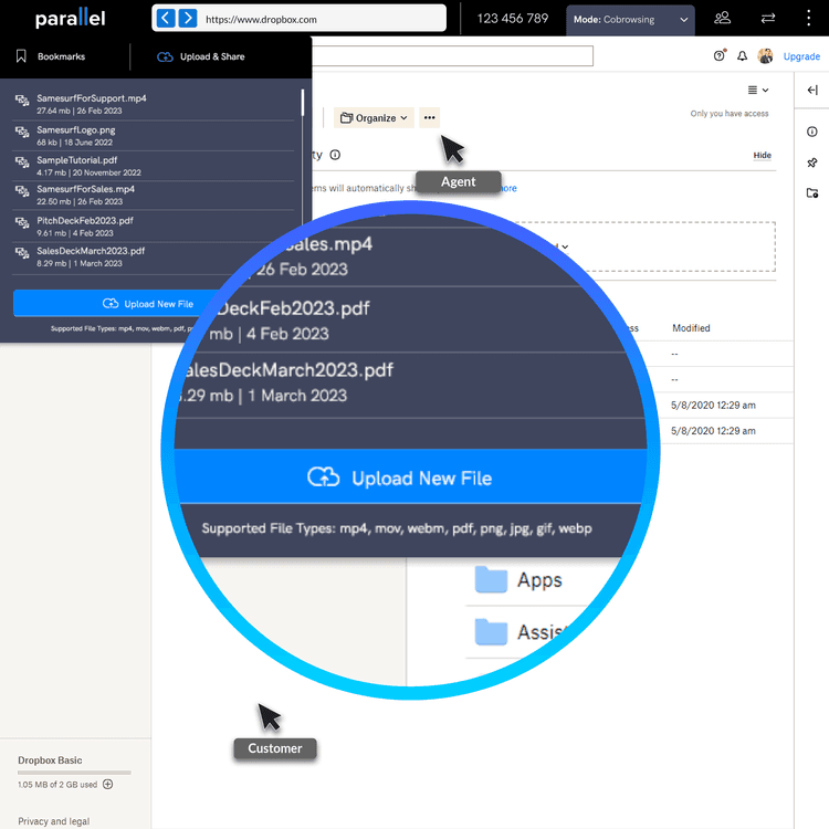 Features - Upload & Share